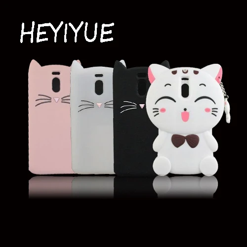 

For Meizu M6 Note HOT 3D Silicon Cat Cartoon Note 6 Soft Phone Back Skin Cover Case for MEIZU M6 Note 5.5 inch