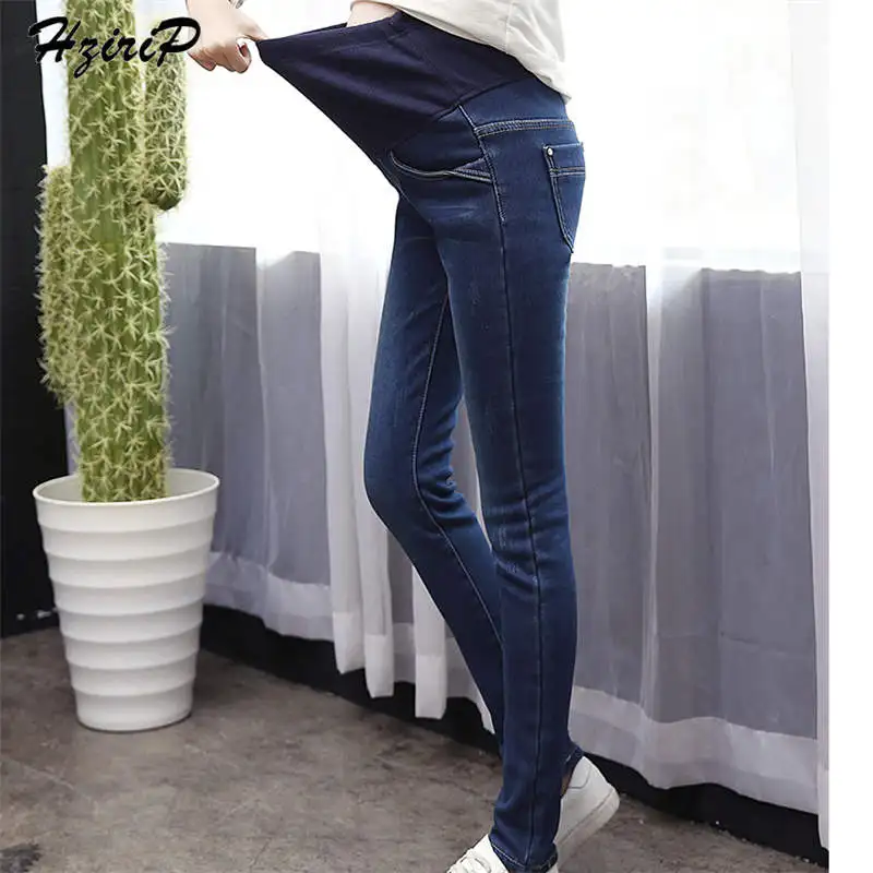 

Hzirip 2018 Casual High Waist Simple Comfortable Maternity Pants Stylish Pants Leggings Care Belly Trousers Pregnant Texture