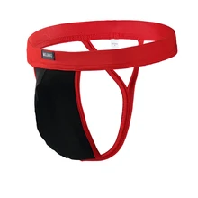 AIIOU Sexy Mens G-string Thong Jockstrap Bikini Underwear Sissy Gay Sex Penis Pouch Bandage Erotic Underwear Men Thongs G-string