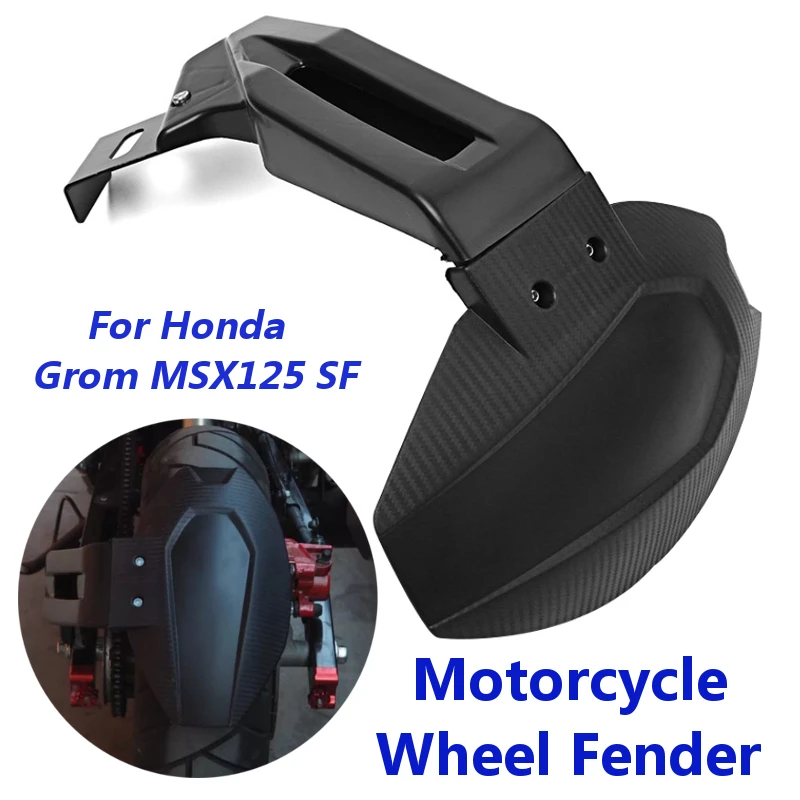 

1Set Motorcycle Rear Side installation Mudguard Motorcycle Tail Wheel Cover for Fender Splash Guard For Honda Grom MSX125 SF