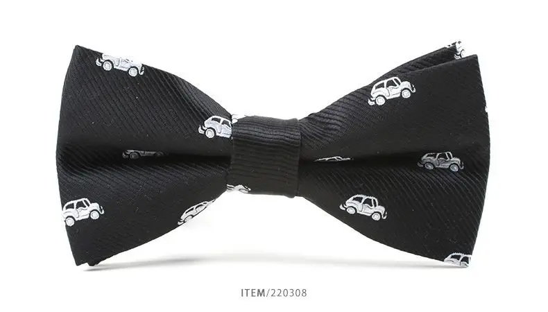 Mantieqingway Формальные полиэстер Bowties для Для мужчин с животным принтом галстук-бабочку мультфильм и рыба и автомобиля Галстуки Галстук для