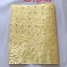 Асо Оке headtie с бисером Золотой кружевной ткани в нигерийском стиле геле headtie африканский руководитель обертывания высокого качества 2 шт/комплект 4 компл./лот он