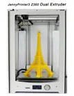 Best Price as low as $975.57 Newest JennyPrinter3 Z360 Dual Extruder Nozzle Auto Leveling 3D Printer DIY KIT For Ultimaker 2 UM2 Extended Include All Parts
