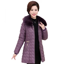 2017 casaco de Inverno mulheres mais grossos no parágrafo longo Fino couro PU roupas de algodão