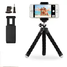 Для GoPro аксессуары гибкий Мини Осьминог штатив для телефона кронштейн Подставка монопод с винтом для GoPro Hero 5 4 3+ 2 Xiaomi Yi