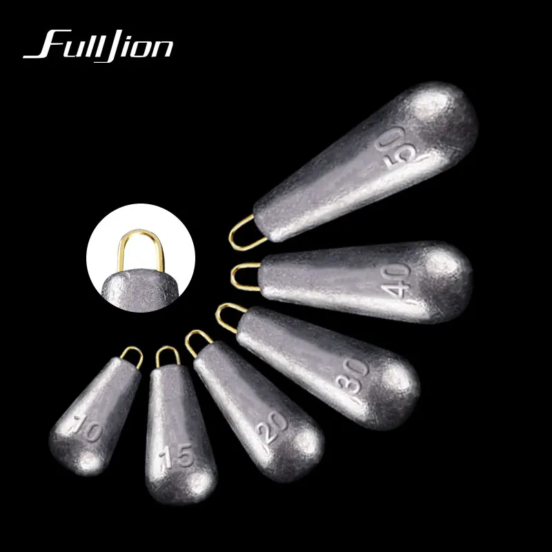 Fulljion Lead Sinkers Water Droplets Lea...