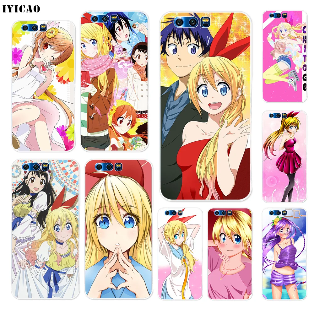 IYICAO Nisekoi мультяшный Мягкий силиконовый чехол для Huawei Y9 Y7 Y6 Prime 2018 Honor 8C 8X8 9 10 Lite 7X 7C 6A