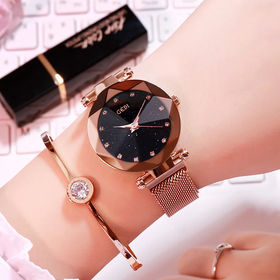 

Ins hot magnet women watches GEDI luxury Tik Tok fashion lady watch online hot high quality simple girls watch waterproof clock