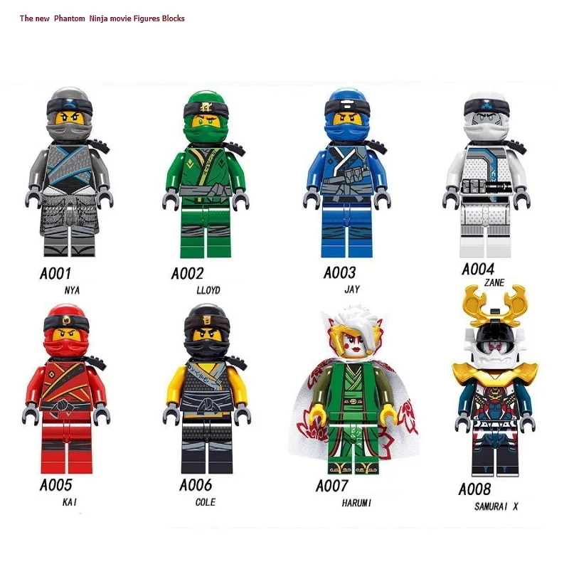 

Legoingly Ninjagoes Building Blocks Snakes Jay Zane Nya Lloyd Nuckal Chokun Snake Skeleton Bone Soldier Brick Toys for Children