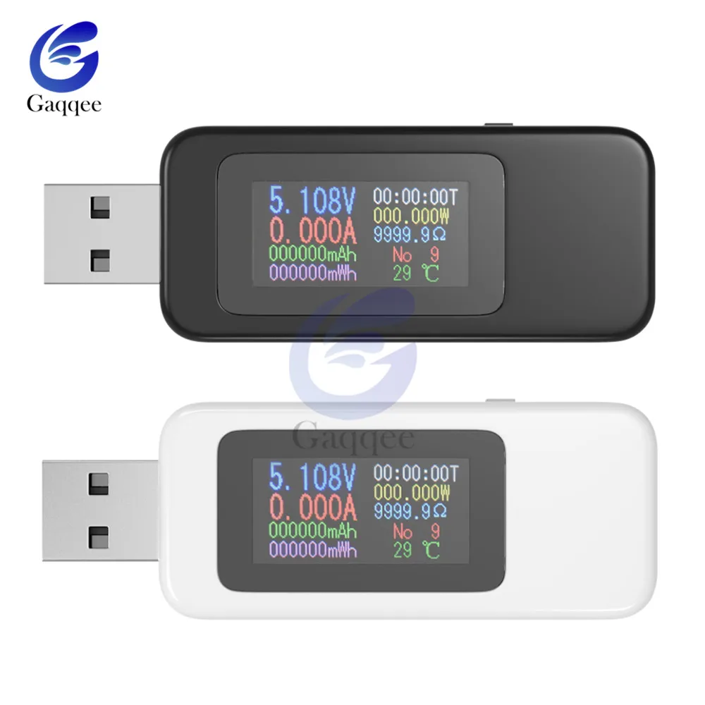 10 в 1 QC2.0 QC3.0 DC USB Тестер измеритель напряжения тока Вольтметр Амперметр цифровой