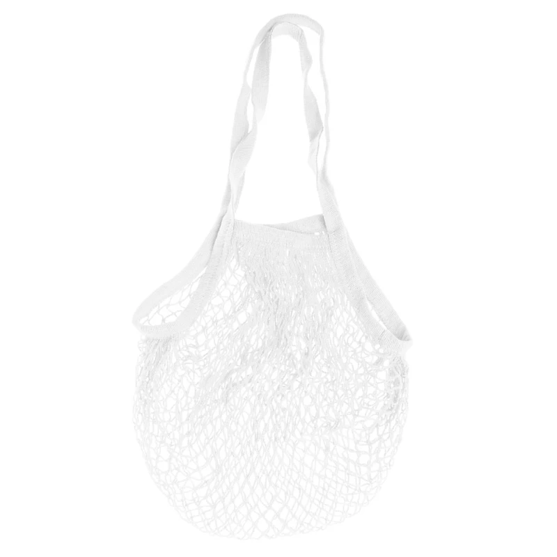 Сетчатая Сумка черепаха, сумка для покупок, многоразовая сумка для хранения фруктов - Цвет: Белый