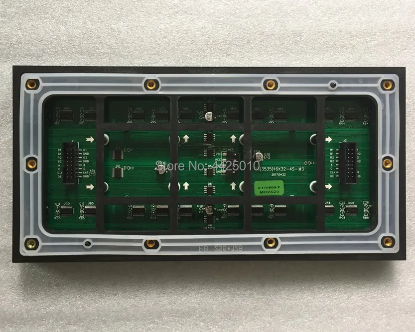 Shen Zhen P8 наружный светодиодный модуль дисплея HUB75 интерфейс ASL светодиодный P4 SMD 1/8 сканирующий ток 256*128 мм IP65 содержащий провод