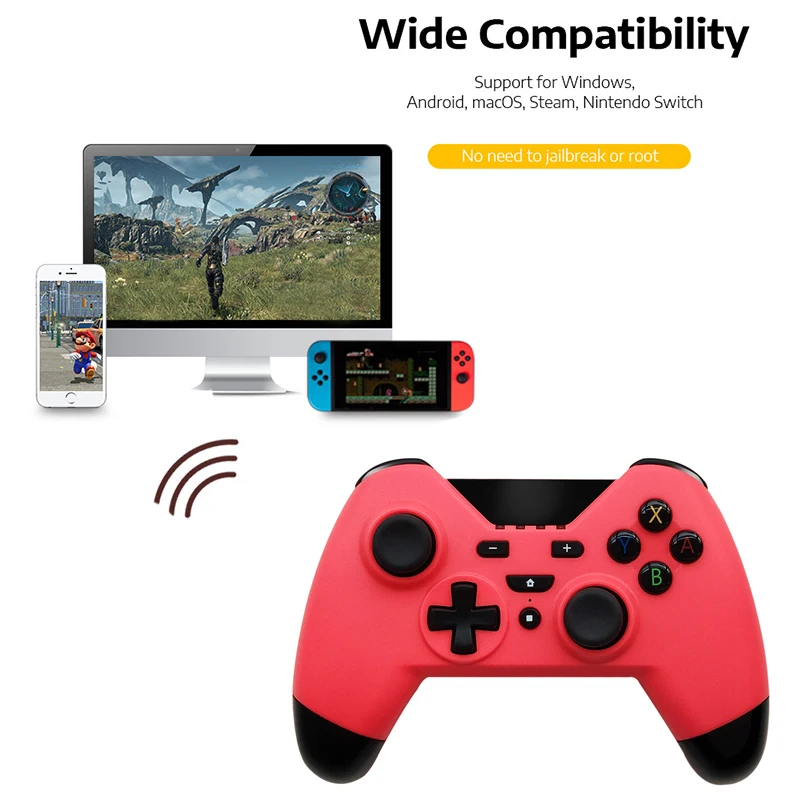 WUIYBN беспроводной Bluetooth NS Switch контроллер Pro Joypad для nintendo переключатель игровая консоль, геймпад джойстик