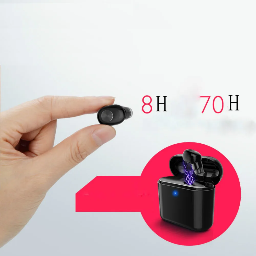 Bluetooth 5 0 наушники Беспроводная мини гарнитура стерео бас с микрофоном громкой
