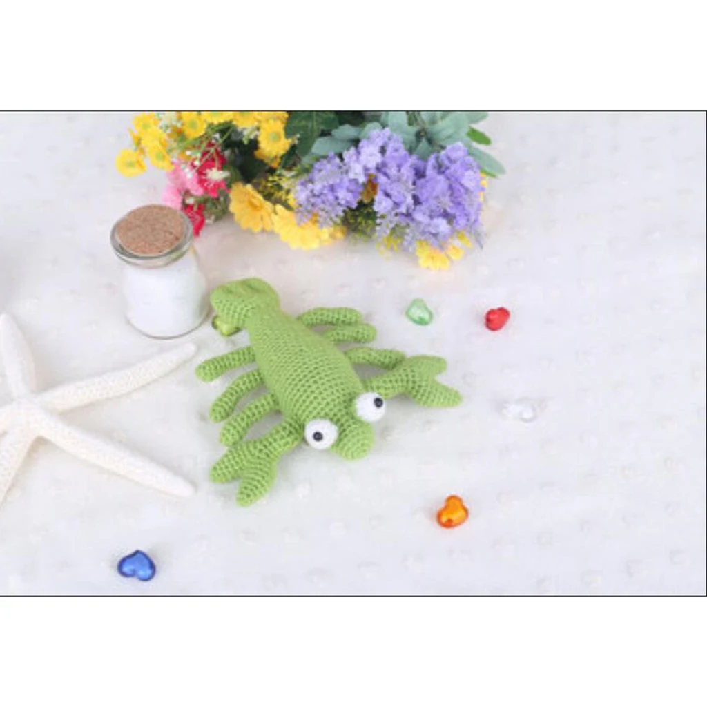 Handmade DIY Lobster Doll Toy Crochet Kit Amigurumi Kit for Kids Beginners Crafts