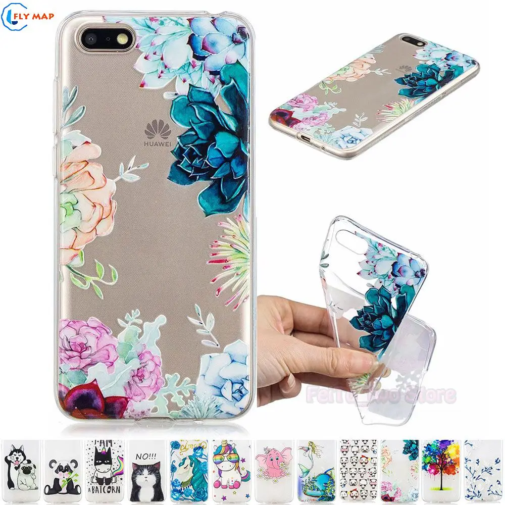 ТПУ чехол для Huawei Y5 Prime 2018 DRA-LX2 DRA-LX5 мягкий мобильного телефона Lite DUA LX5 LX2 L22
