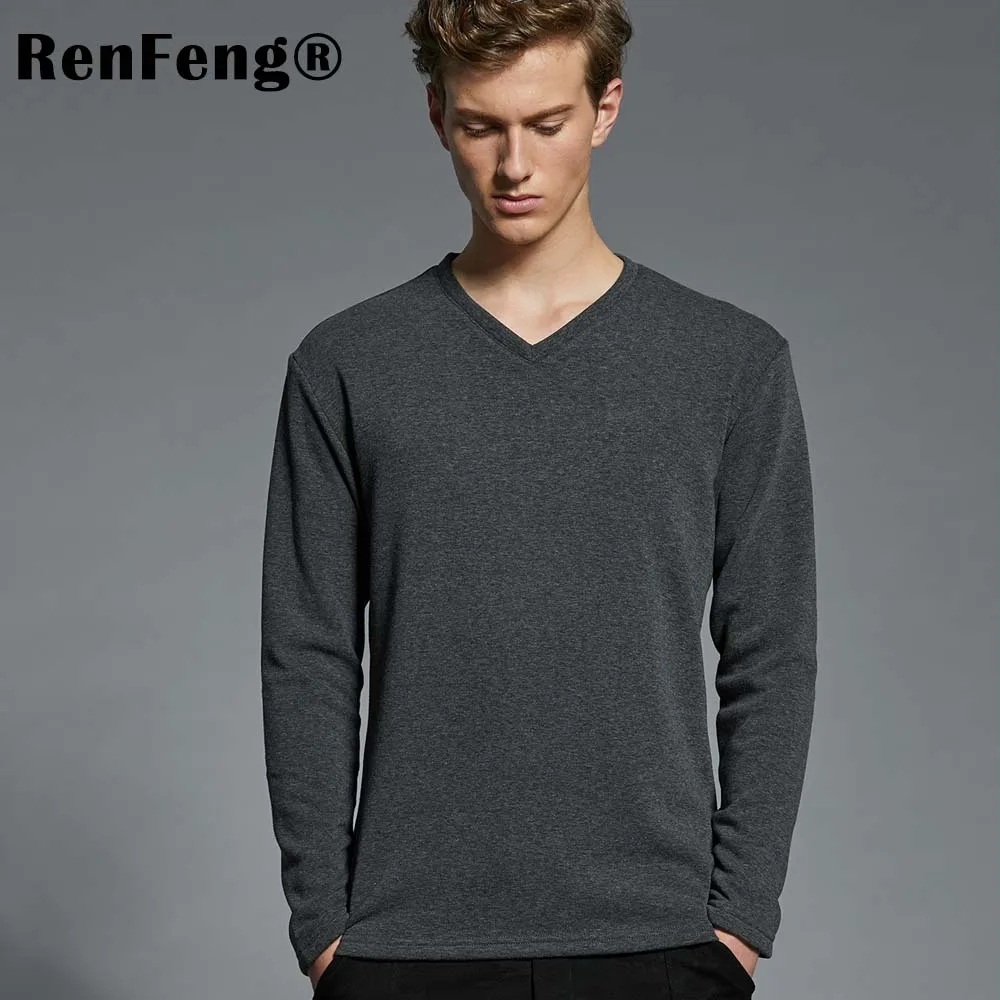 Flannel Warm Mens Undershirts Man Bottoming Shirt Men T-shirt Bodybuilding Underwear Undershirt Autumn Slim Fitness tops tees (2)