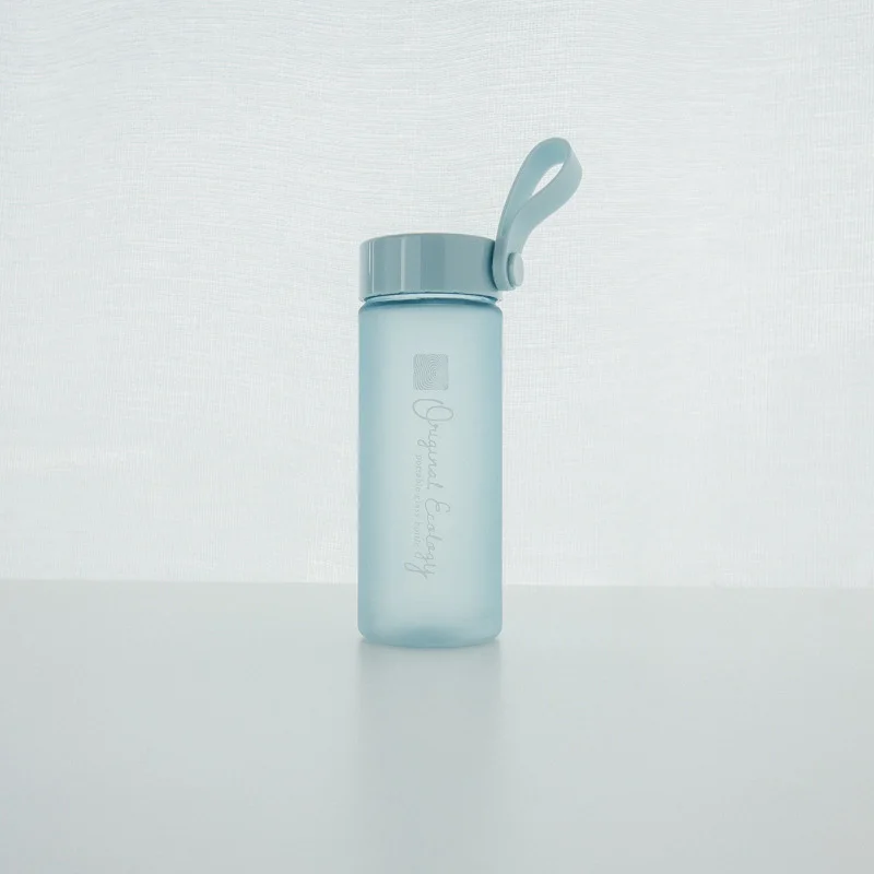 Пластиковая бутылка My bottle, 500 мл, для бутылок с водой с ручкой, матовая, Спортивная, корейский стиль, термостойкая, герметичная посуда для напитков, Туристические Бутылки - Color: Blue