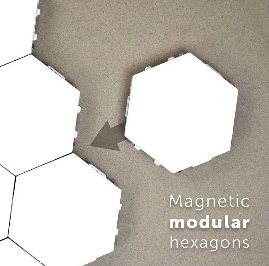  Night Lamp Touch Sensitive Sensor DIY Quantum Lamp Modular Hexagonal LED Magnetic Lights Wall Lamp  - 33043502842