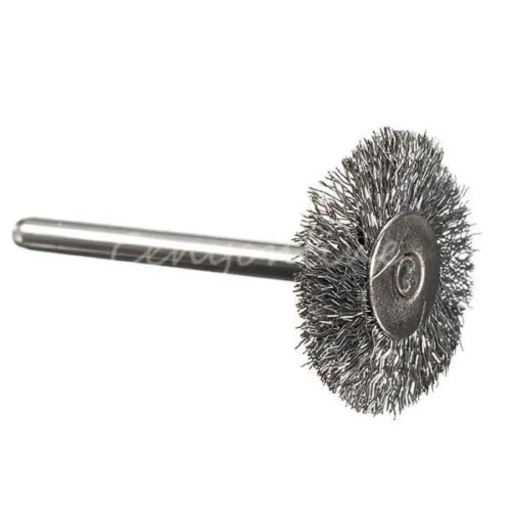 10Pcs Polish Tools Steel Wire Wheel Brushes Cup Dremel Accessories 22mm Rotary Dremel Electric