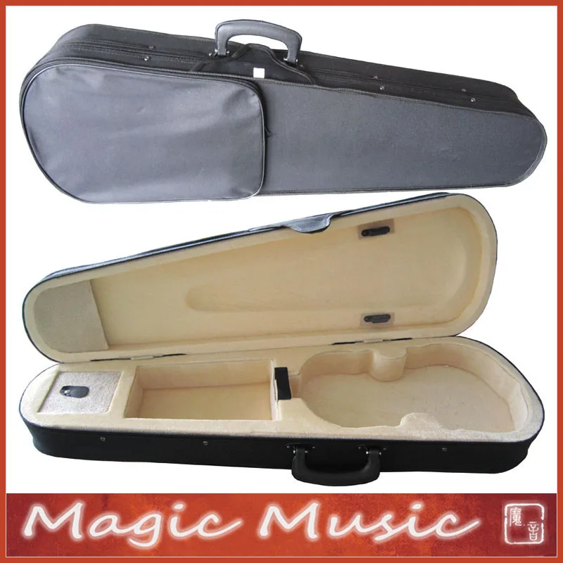 Low Price Black Triangle Canvas Violin Case For Violin Size 4/4 3/4 1/2