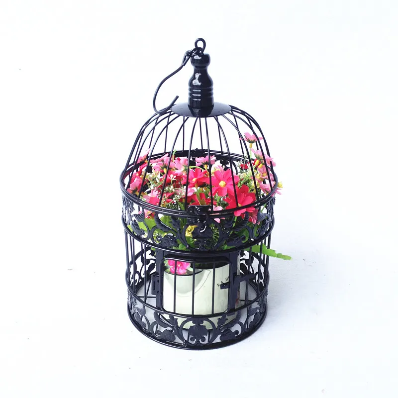 Decorative Weddings Bird Cages Iron Metal White Large Cage Holder Decorative Weddings Bird Cages Iron Metal White Large Cage Holder Party 2016 New Home Decor Weddin In Nests From Garden On