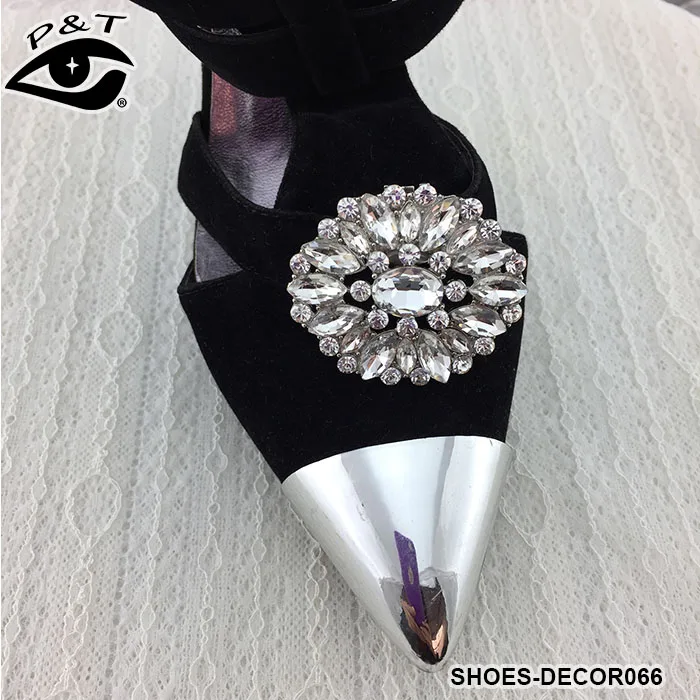 1 pair/Lot Crystal Rhinestone Shoe Clips Fashion Shoe Accessories For