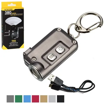 

NITECORE TINI USB Rechargeable mini Torch CREE XP-G2 S3 max 360 lumen small keychain light with Built-in Battery EDC Light