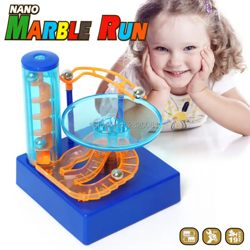 Магический мраморный лабиринт мини-шар строительные блоки игрушки, электронный DIY Строительство с музыкой и светильник Настольная игрушка умная игра машина