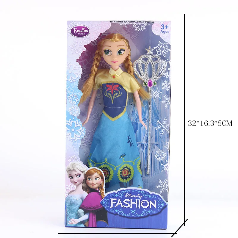 Disney 30cm Frozen Doll Elsa Anna Princess Action Body Toy Fairy Fantasy Figure Model Girl Dress Up DIY Accessories For Kid Gift - Цвет: H