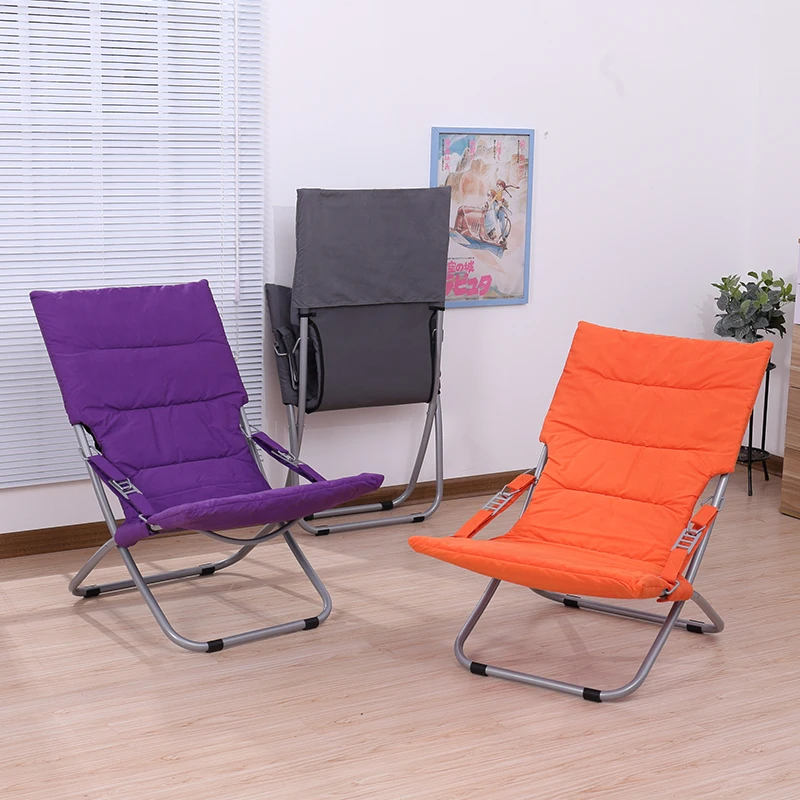 

Reclining Chair Folding Lunch Break Office Siesta Chair Bed Outdoor Leisure Beach Portable Chair Lazy Chair