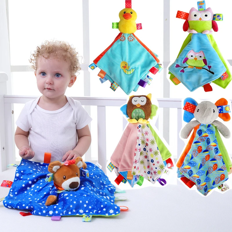 Baby Security Blanket Toys Soft Bedtime Soother Baby Plush Toys Comfort