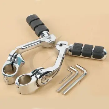 

Adjustable Highway Long Mount Footrests For Honda Kawasaki Suzuki Yamaha Harley