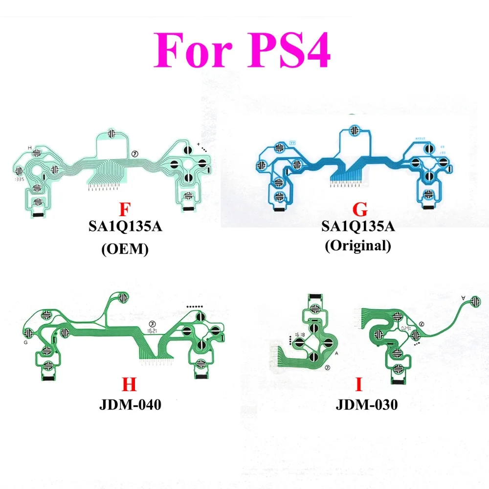YuXi 10 шт. JDM 001 030 040 JDS 055 для Playstation4 проводящая пленка клавиатура PS3 PS4 Pro тонкий