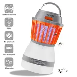 Texsenсветодио дный LED Лампы против насекомых/Свет USB 2 в 1 борьба с вредителями Электроника мухобойка ошибка Ловушка свет насекомых
