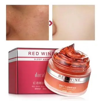 

Red Wine Sleeping Facial Mask Gel Whitening Cream Moisturizing Night Cream Anti-Aging Nutrition Brighten Face Skin Care