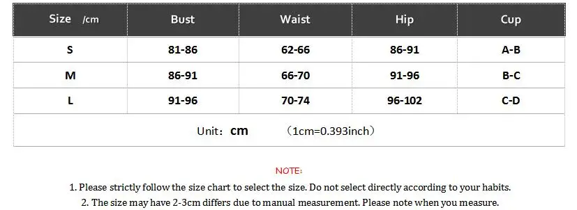3 size