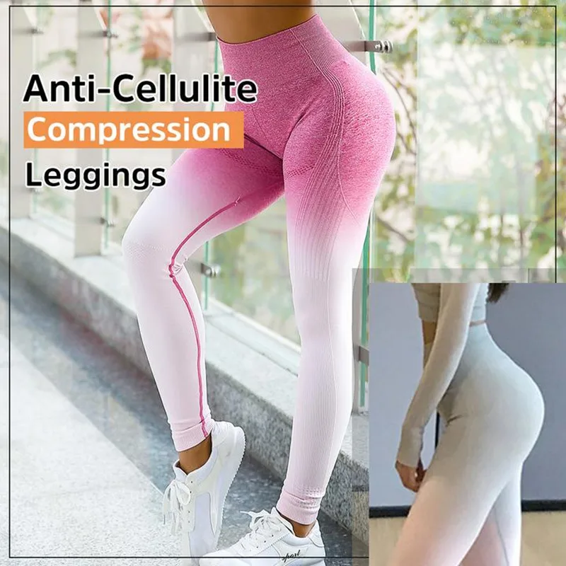 Proglam Women High Waist Anti-Cellulite Compression Slim Leggings for Tummy Control and Running 