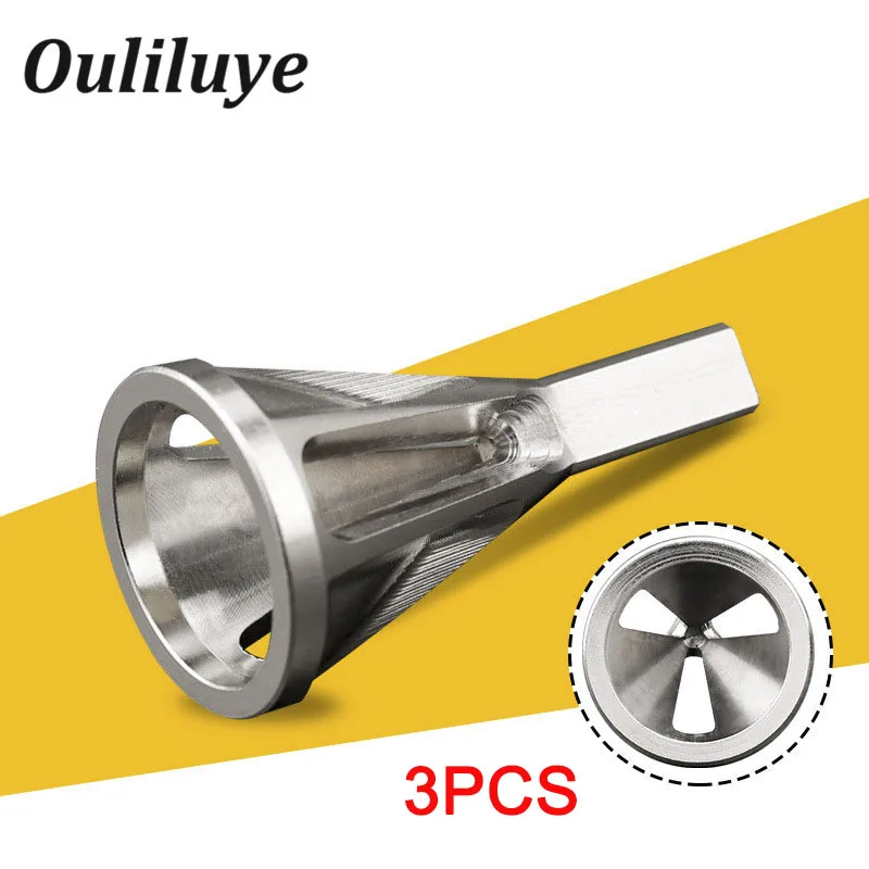 

3PCS Stainless Steel Deburring External Chamfer Trimming Tool Remove Burr Rotary Tools Grinding for Chuck Drill Bit Accessories