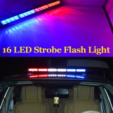 16 LED auto LED lamp strip stick high quality traffic lights bar lamp blub warning light strobe police flash light high power