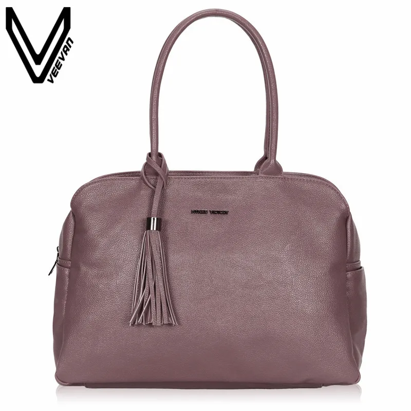 

VEEVAN Fashion Designer High Quality Leather Women Handbag Office Lady Tote Handbags Shoulder Bags Female Messenger Bags Vintage