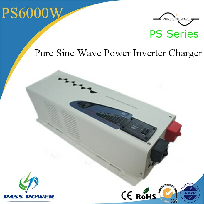 

6000w 24v 48v dc to ac 110v 220v pure sine wave power inverter with charger