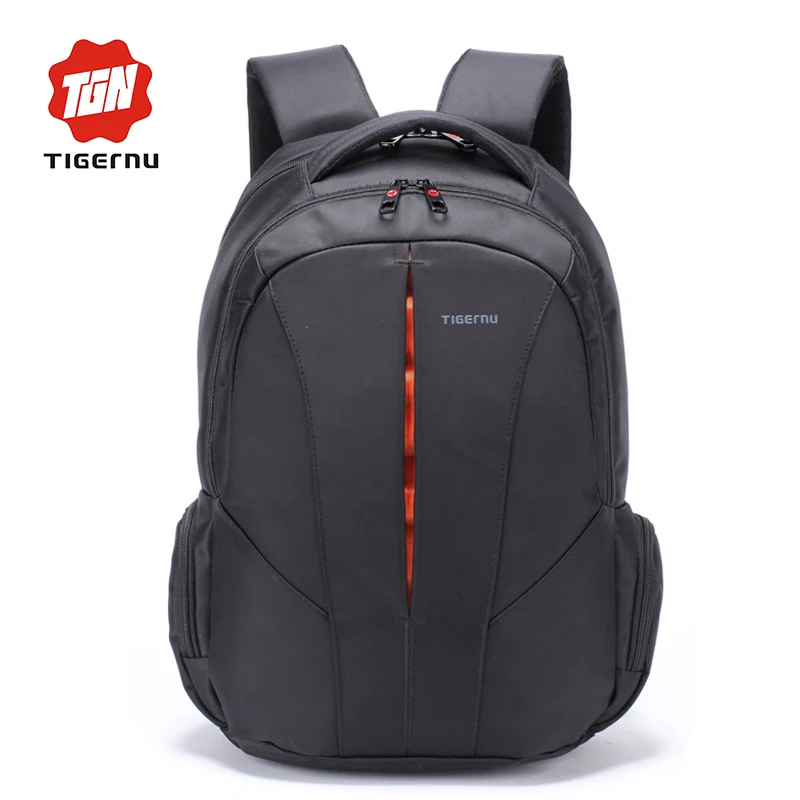 Tigernu Nylon Black Backpack Waterproof Men's Back Pack 15.6 Inch Laptop Mochila High Quality Designer Backpacks Male Escolar