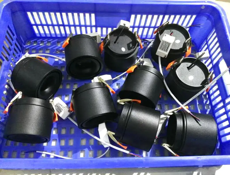 Graus de Rotação Levou para Baixo Luz de Teto Levou Rodada Downlight w Ac110v 15 Alumínio 220 v Recessed Spot Luz 360 10 18 10 W AC110V 15 W Alumínio 220