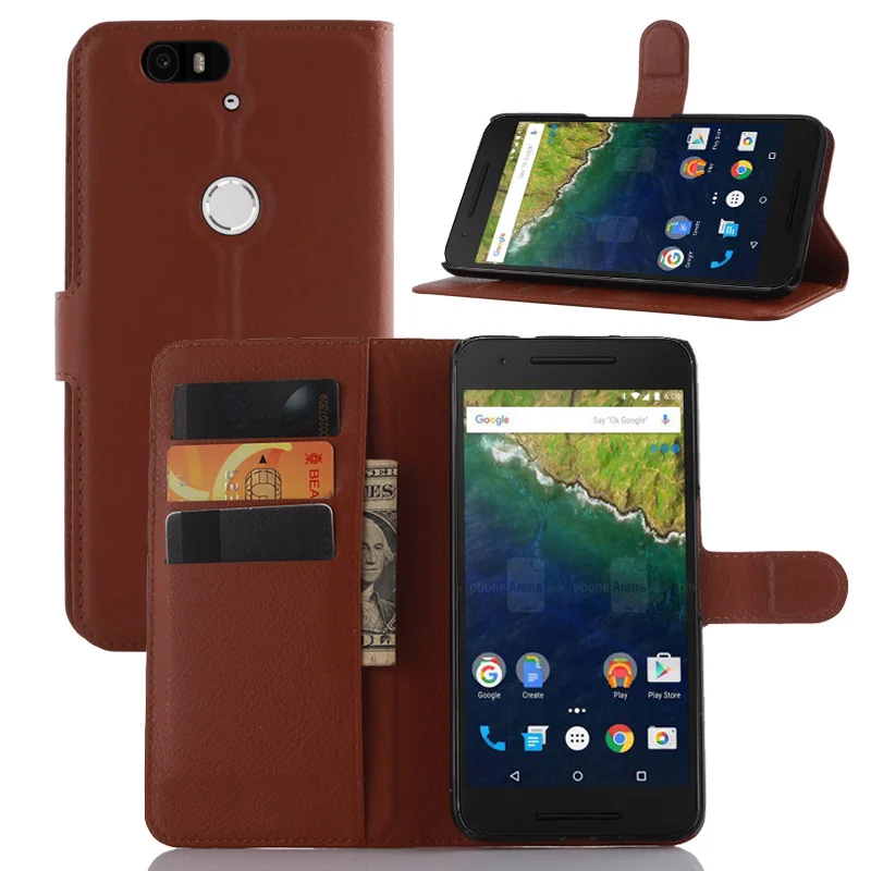 

Classical PU Leather Wallet With Stand Case for Google Nexus 6P Business Style Phone Bag Shell for Huawei Google Nexus 6P