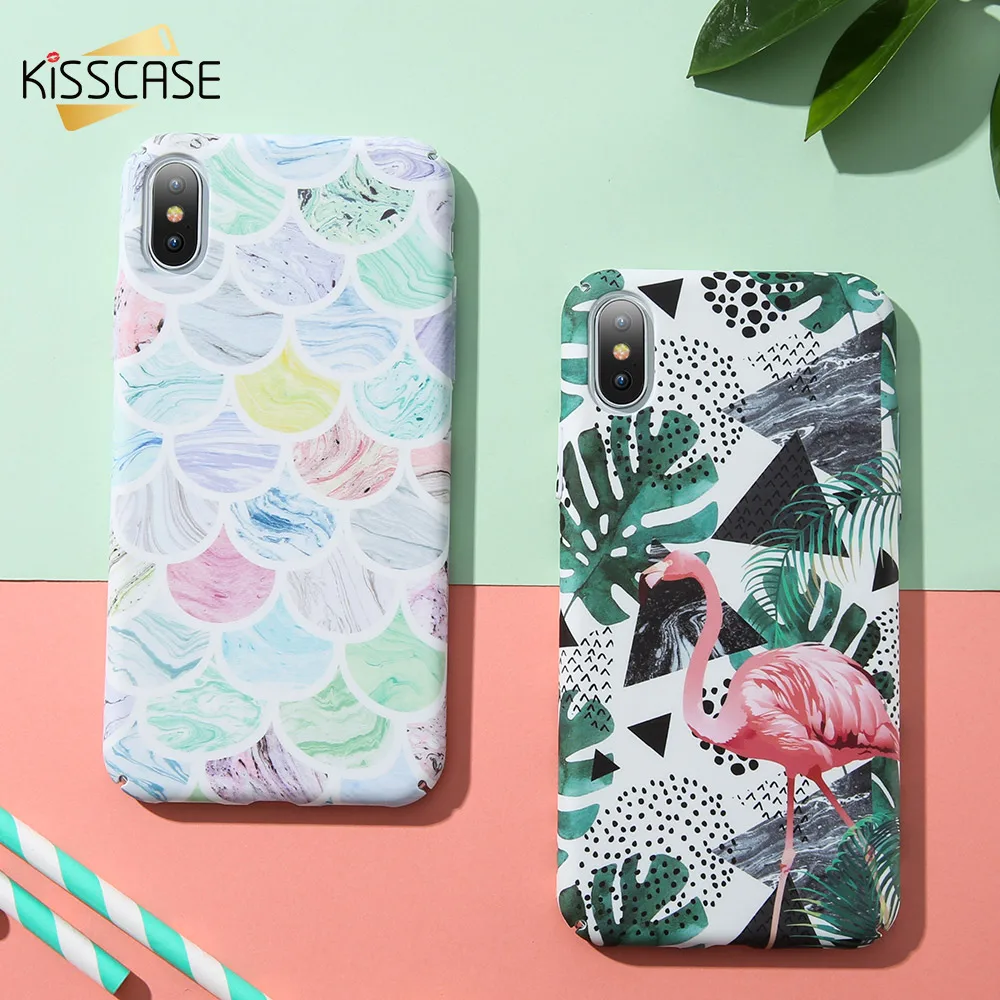 KISSCASE Шикарный чехол с рисунком для iPhone XS MAX XR ультратонкий гладкий Чехол телефона