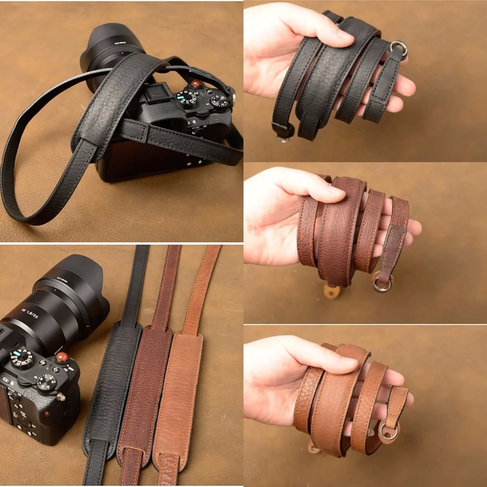 Бренд AYdgcam ручной работы из натуральной кожи ремень для камеры плечевой ремень для Canon Nikon sony FUJI Fujifilm Leica Pentax