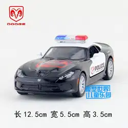 KT 1/36 масштаб тяните автомобиль игрушки США Dodge Viper Police Edition автомобиль из литого металла модель игрушки для подарка/коллекции/детей