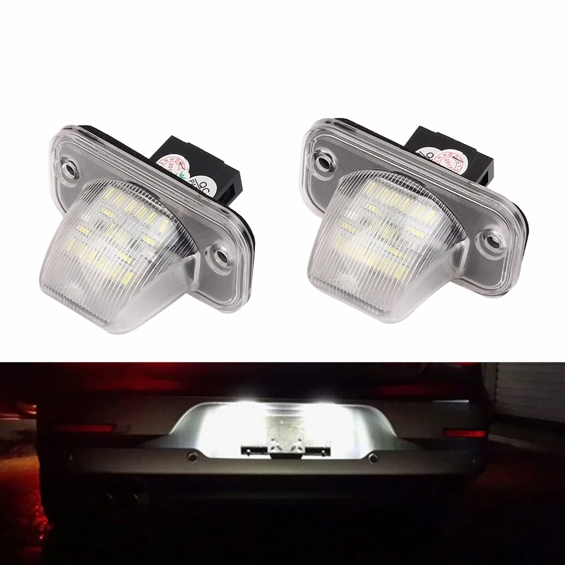 MALUOKASA 2x Error Free 18 SMD Number License Plate Light For VW T4 Transporter 1990-2003 Passat B5 Limousine Caddy Jetta/Syncro 2x 18 smd led license plate light module for opel vauxhall vectra c estate caravan