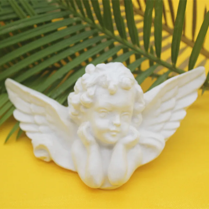 stereo angel soap making silicone mold 3d plaster craft clay molds Aromatic Gypsum Toy Making Mould